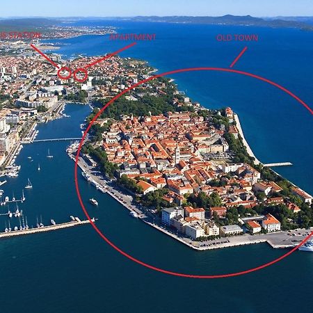 Candy Ap.-Near Center,Bus,Beach+Free Parking Place Zadar Bagian luar foto